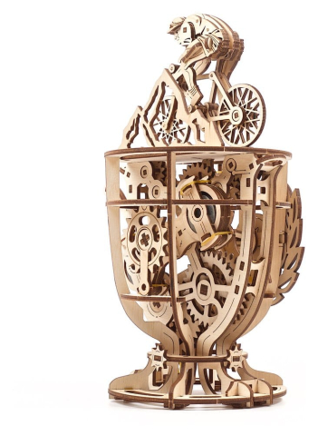 Ugears 3D Wooden Puzzle Automaton Cyclist [17]