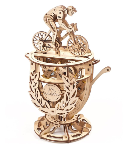 Ugears 3D Wooden Puzzle Automaton Cyclist [8]