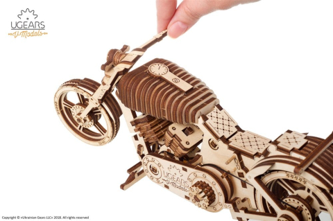 Ugears 3D Wooden Puzzle Bike VM-02 [4]