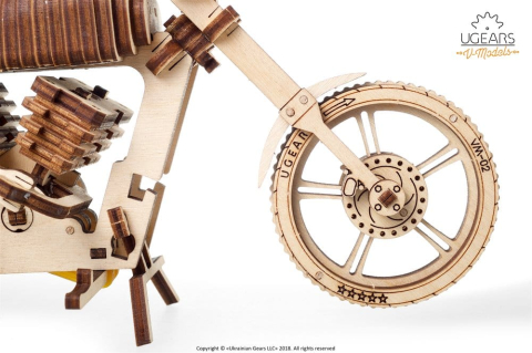 Ugears 3D Wooden Puzzle Bike VM-02 [8]