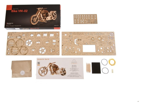 Ugears 3D Wooden Puzzle Bike VM-02 [12]