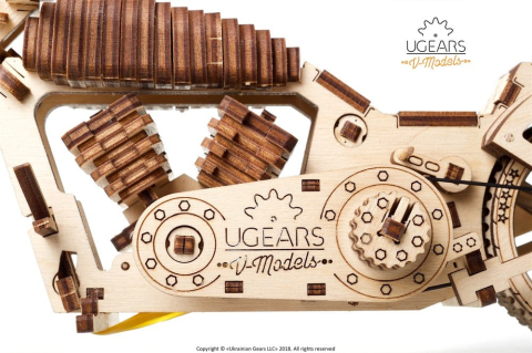 Jucarii - Ugears 3D Wooden Puzzle Bike VM-02