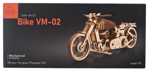 Ugears 3D Wooden Puzzle Bike VM-02 [10]