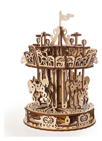 Ugears 3D Wooden Puzzle Carousel [10]