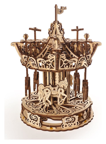 Ugears 3D Wooden Puzzle Carousel [9]