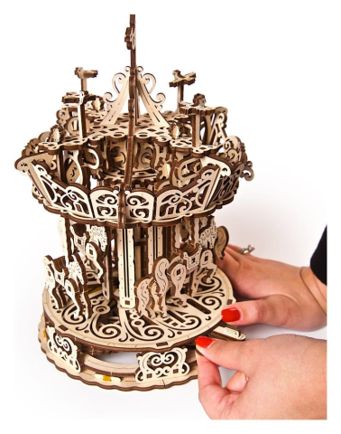 Ugears 3D Wooden Puzzle Carousel [22]