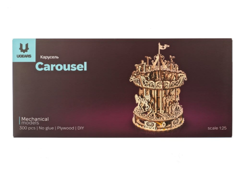 Jucarii - Ugears 3D Wooden Puzzle Carousel