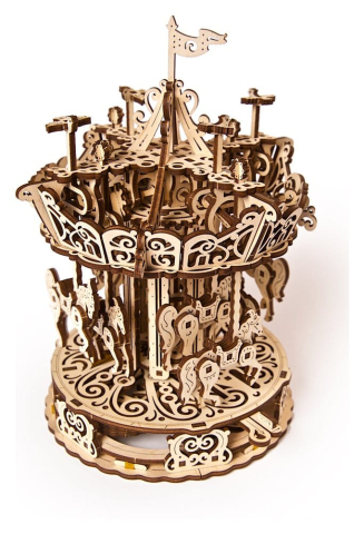 Ugears 3D Wooden Puzzle Carousel [24]