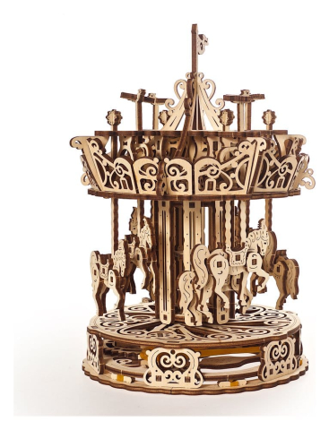 Ugears 3D Wooden Puzzle Carousel [6]