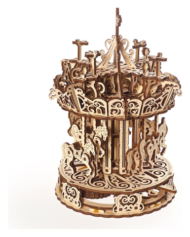Ugears 3D Wooden Puzzle Carousel [15]