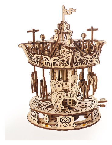 Ugears 3D Wooden Puzzle Carousel [13]