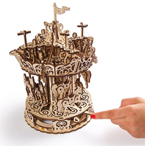 Ugears 3D Wooden Puzzle Carousel [20]