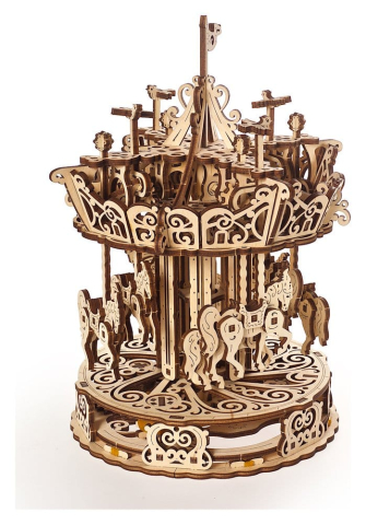 Ugears 3D Wooden Puzzle Carousel [7]