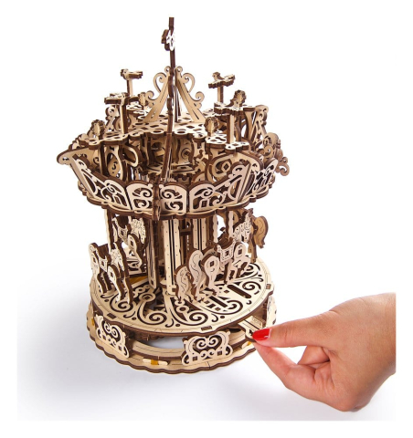 Ugears 3D Wooden Puzzle Carousel [21]