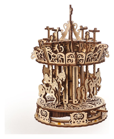 Ugears 3D Wooden Puzzle Carousel [14]