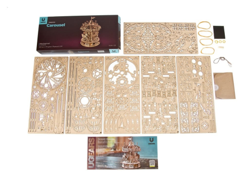 Ugears 3D Wooden Puzzle Carousel [2]