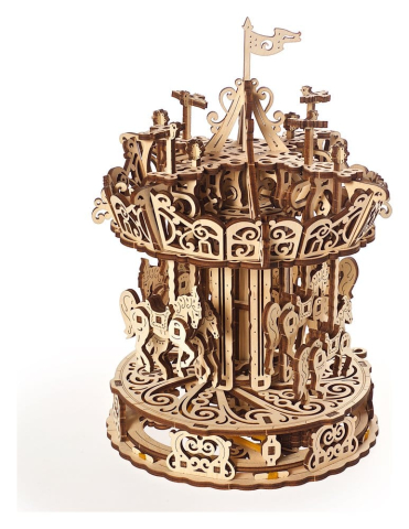 Ugears 3D Wooden Puzzle Carousel [11]