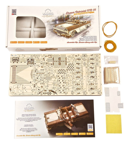 Ugears 3D Wooden Puzzle Dream Cabriolet VM-05 [2]