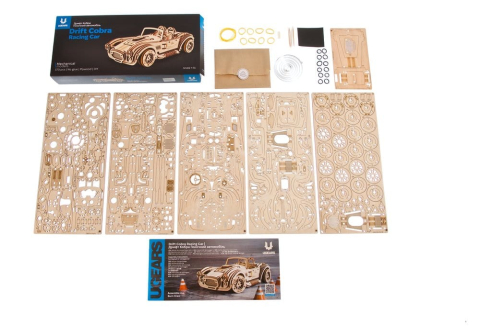 Ugears 3D Wooden Puzzle Drift Cobra Racing Car [24]