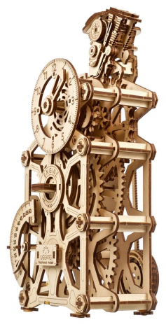 Ugears 3D Wooden Puzzle Engine Clock [3]