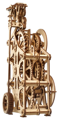 Ugears 3D Wooden Puzzle Engine Clock [11]
