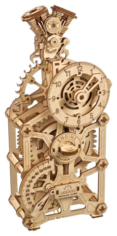 Ugears 3D Wooden Puzzle Engine Clock [20]