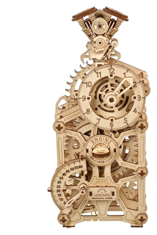 Jucarii - Ugears 3D Wooden Puzzle Engine Clock