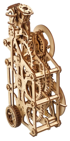 Ugears 3D Wooden Puzzle Engine Clock [10]