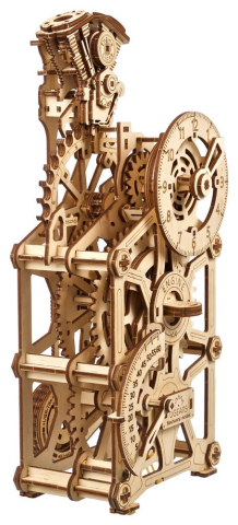 Ugears 3D Wooden Puzzle Engine Clock [17]