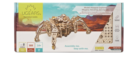 Jucarii - Ugears 3D Wooden Puzzle Hexapod Explorer