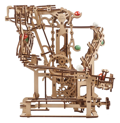 Ugears 3D Wooden Puzzle Marble Run Chain Hoist [3]