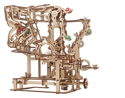 Ugears 3D Wooden Puzzle Marble Run Chain Hoist [1]