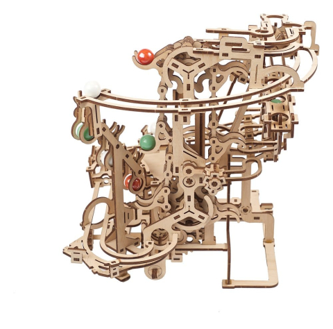 Ugears 3D Wooden Puzzle Marble Run Chain Hoist [16]