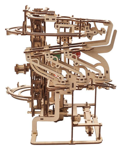 Ugears 3D Wooden Puzzle Marble Run Chain Hoist [10]