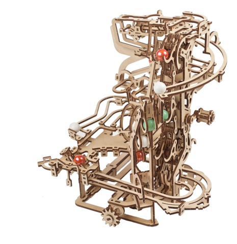 Ugears 3D Wooden Puzzle Marble Run Chain Hoist [18]