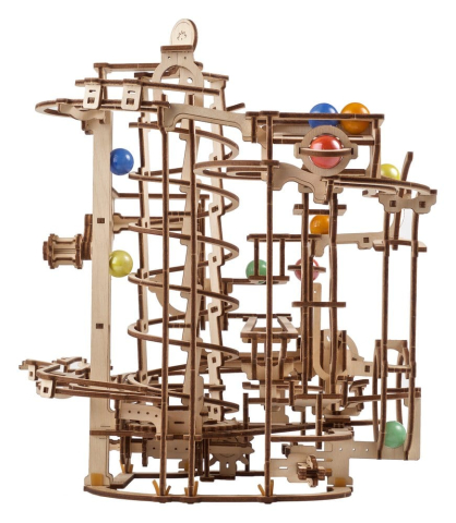 Ugears 3D Wooden Puzzle Marble Run Spiral Hoist [8]