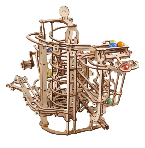 Ugears 3D Wooden Puzzle Marble Run Spiral Hoist [12]