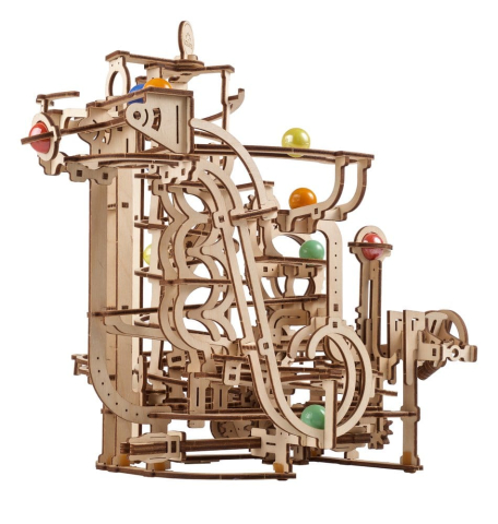 Ugears 3D Wooden Puzzle Marble Run Spiral Hoist [1]