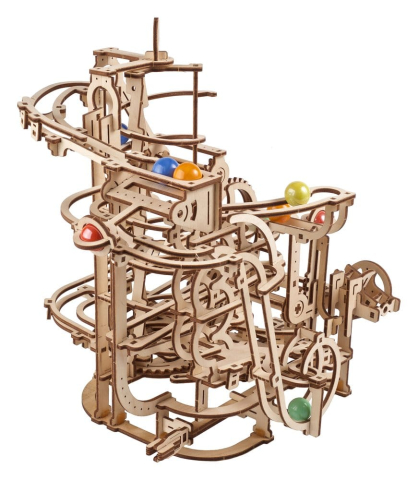 Ugears 3D Wooden Puzzle Marble Run Spiral Hoist [4]