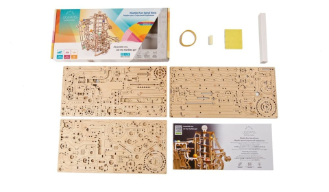 Ugears 3D Wooden Puzzle Marble Run Spiral Hoist [24]