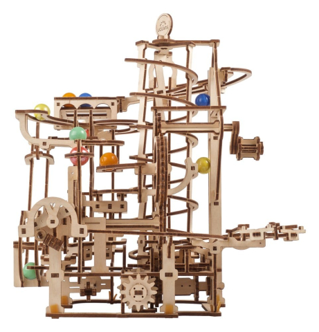 Ugears 3D Wooden Puzzle Marble Run Spiral Hoist [21]
