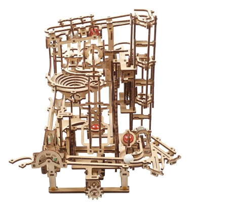 Ugears 3D Wooden Puzzle Marble Run Stepped Hoist [19]