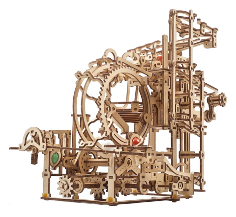 Ugears 3D Wooden Puzzle Marble Run Stepped Hoist [14]