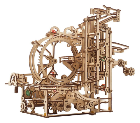 Ugears 3D Wooden Puzzle Marble Run Stepped Hoist [21]