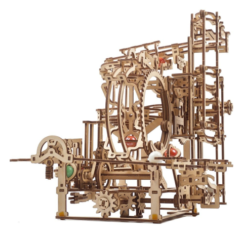 Ugears 3D Wooden Puzzle Marble Run Stepped Hoist [16]
