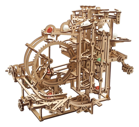 Ugears 3D Wooden Puzzle Marble Run Stepped Hoist [20]