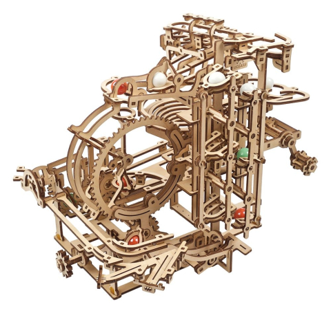 Ugears 3D Wooden Puzzle Marble Run Stepped Hoist [22]