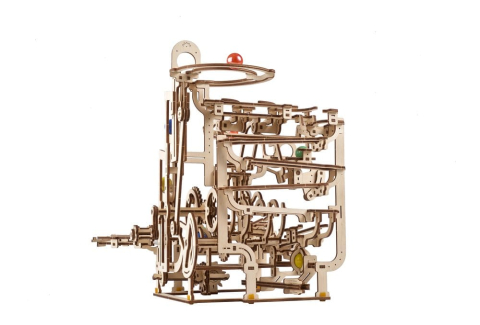 Ugears 3D Wooden Puzzle Marble Run Tiered Hoist [16]