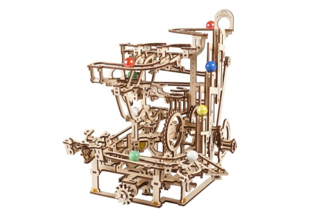 Ugears 3D Wooden Puzzle Marble Run Tiered Hoist [23]