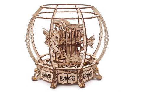Ugears 3D Wooden Puzzle Mechanical Aquarium [1]